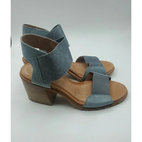 Sorel Nadia™Womens Sorel Cinder Gray Leather Sandals NL3614 050 Size 7 - Picture 6 of 8